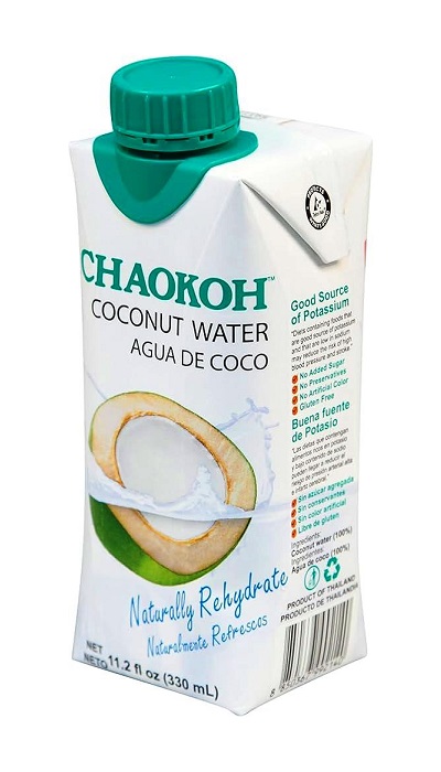 Acqua di cocco pura da bere - Chaokoh 330ml.